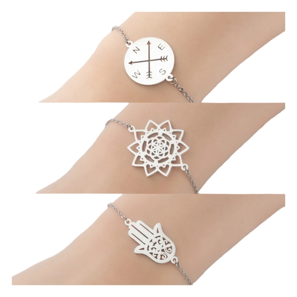 3 Pack Various Boho Style Bracelets